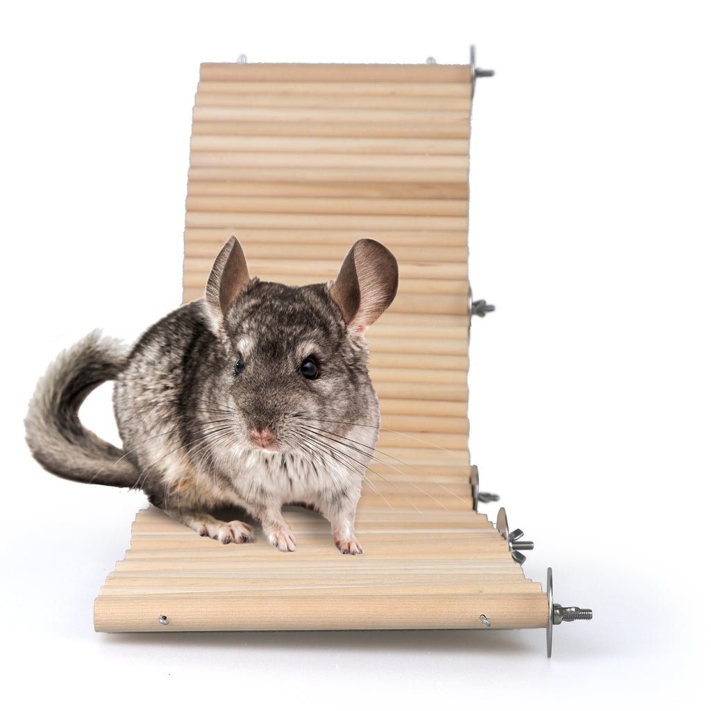 YKD Chinchilla Cage Natural Wood Flexible Platform Toy, Chinchilla Running Wheel Fence, Small Animal Climbing Toys for Chinchilla Guinea Pig Rabbit Hamsters Gerbils Rat and Other Small Animals