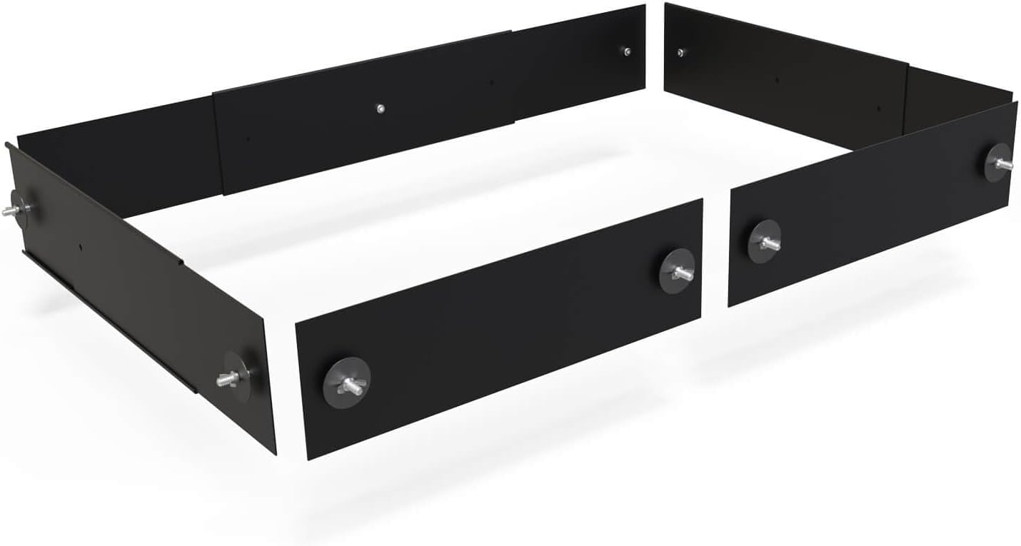 YKD Urine Guard, Scatter Guards for Ferret Nation & Critter Nation Small Animal Cages (Black, Large, Single Layer Set)
