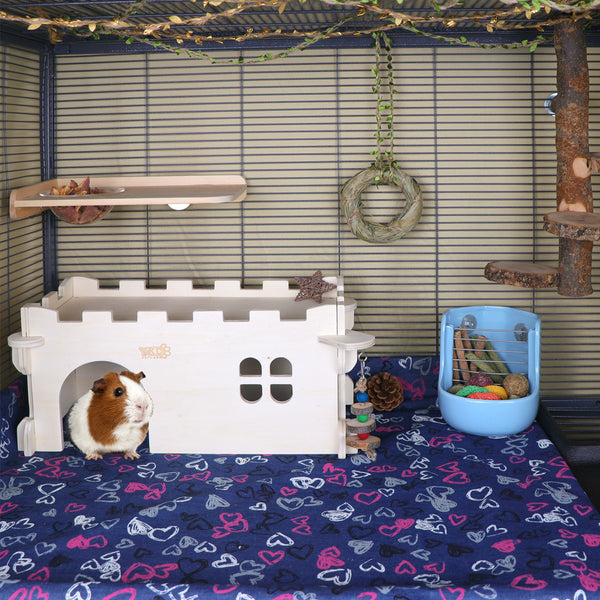 Guinea Pig, Chinchillas Hideouts Wooden Pet Shelter