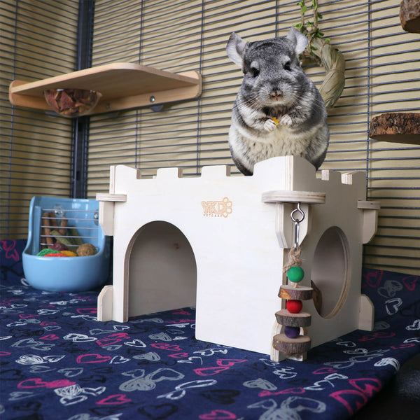 Guinea Pig, Chinchillas Hideouts Wooden Pet Shelter