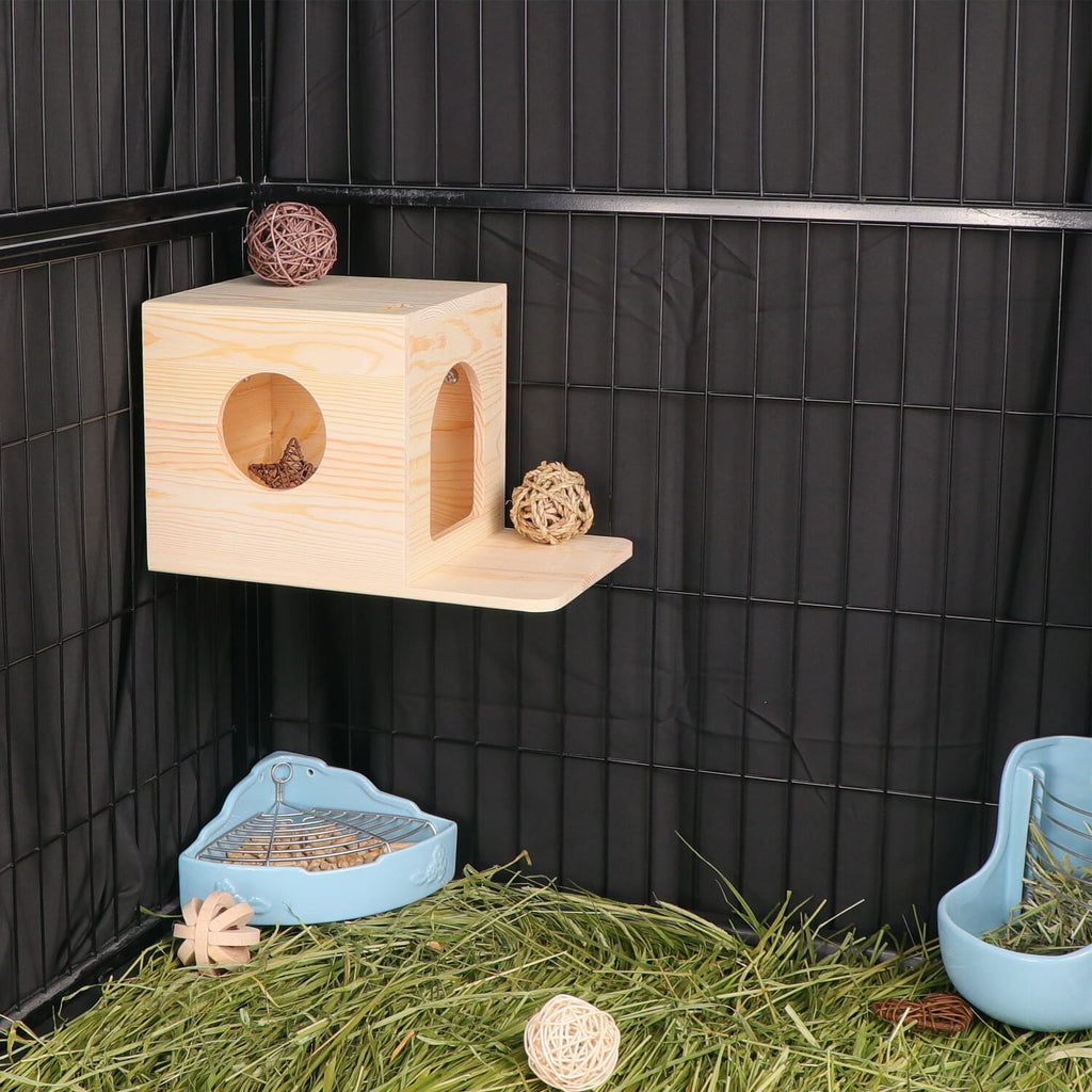 Guinea Pig ,Chinchillas Wooden Hideout Shelter Hideouts Castle