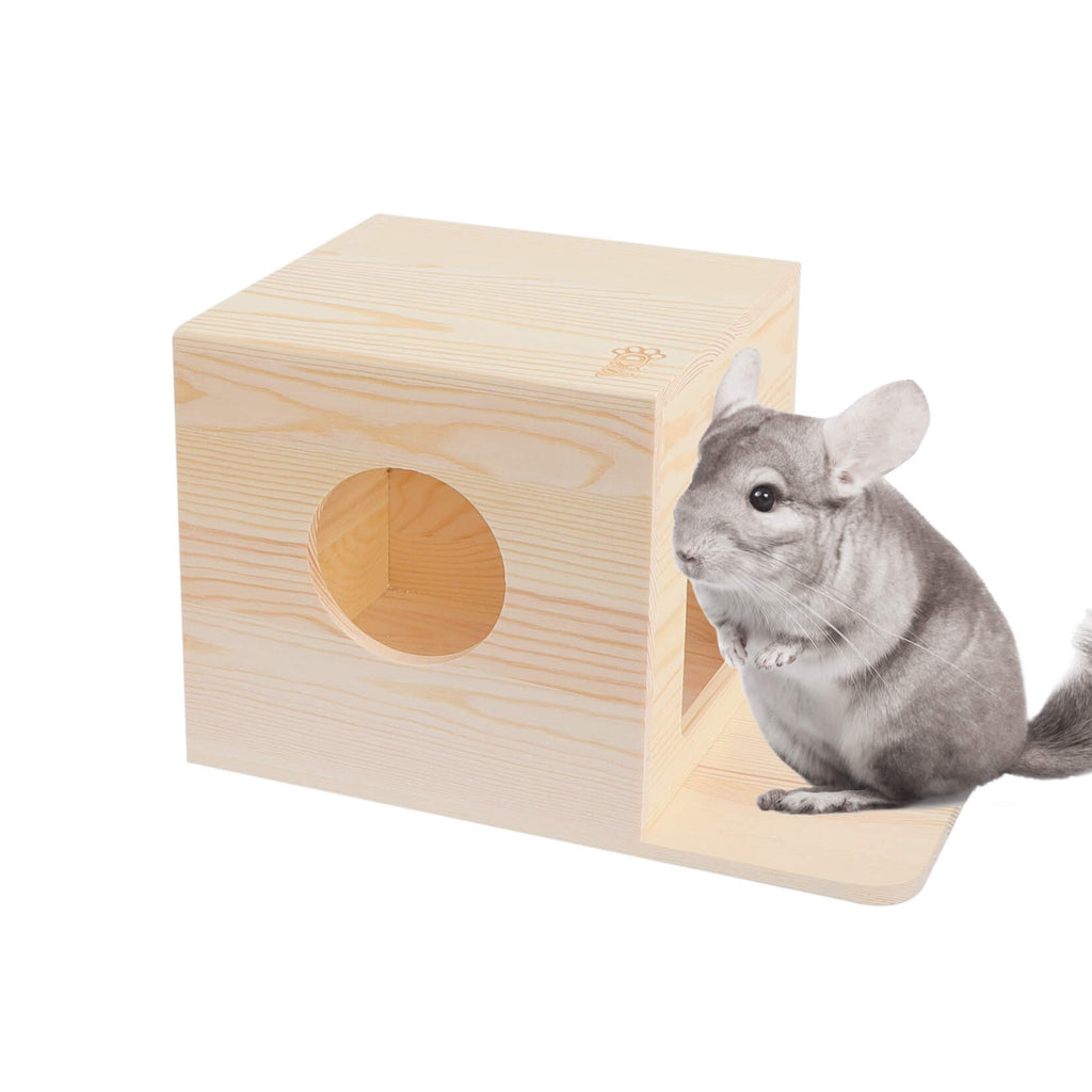 Guinea Pig ,Chinchillas Wooden Hideout Shelter Hideouts Castle