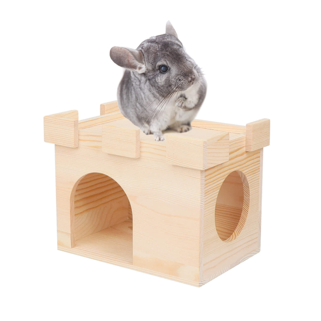 Guinea Pig, Chinchillas Wooden Hideouts Shelter Hideouts Castle