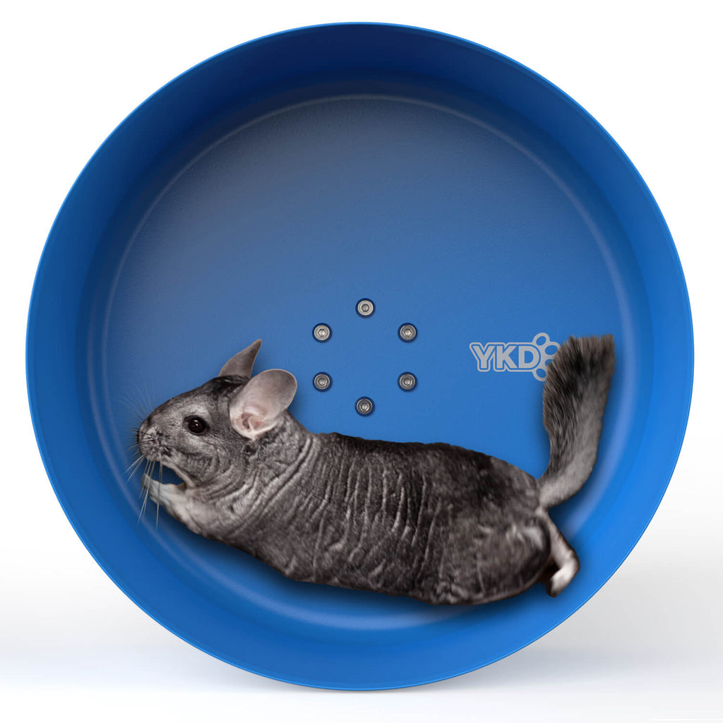 15" YKD Chinchilla Exercise Spinning Wheel, Small Animals Habitat Accessory
