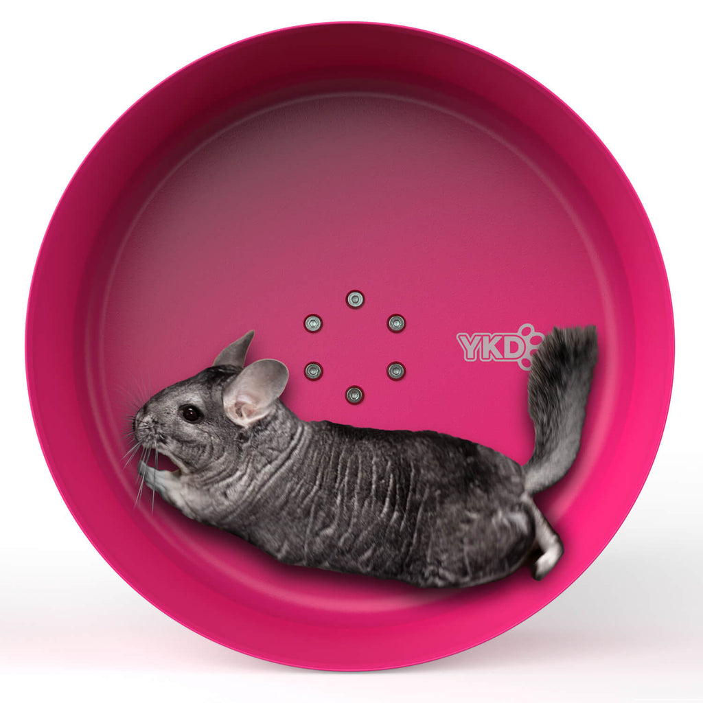 15" YKD Chinchilla Exercise Spinning Wheel, Small Animals Habitat Accessory