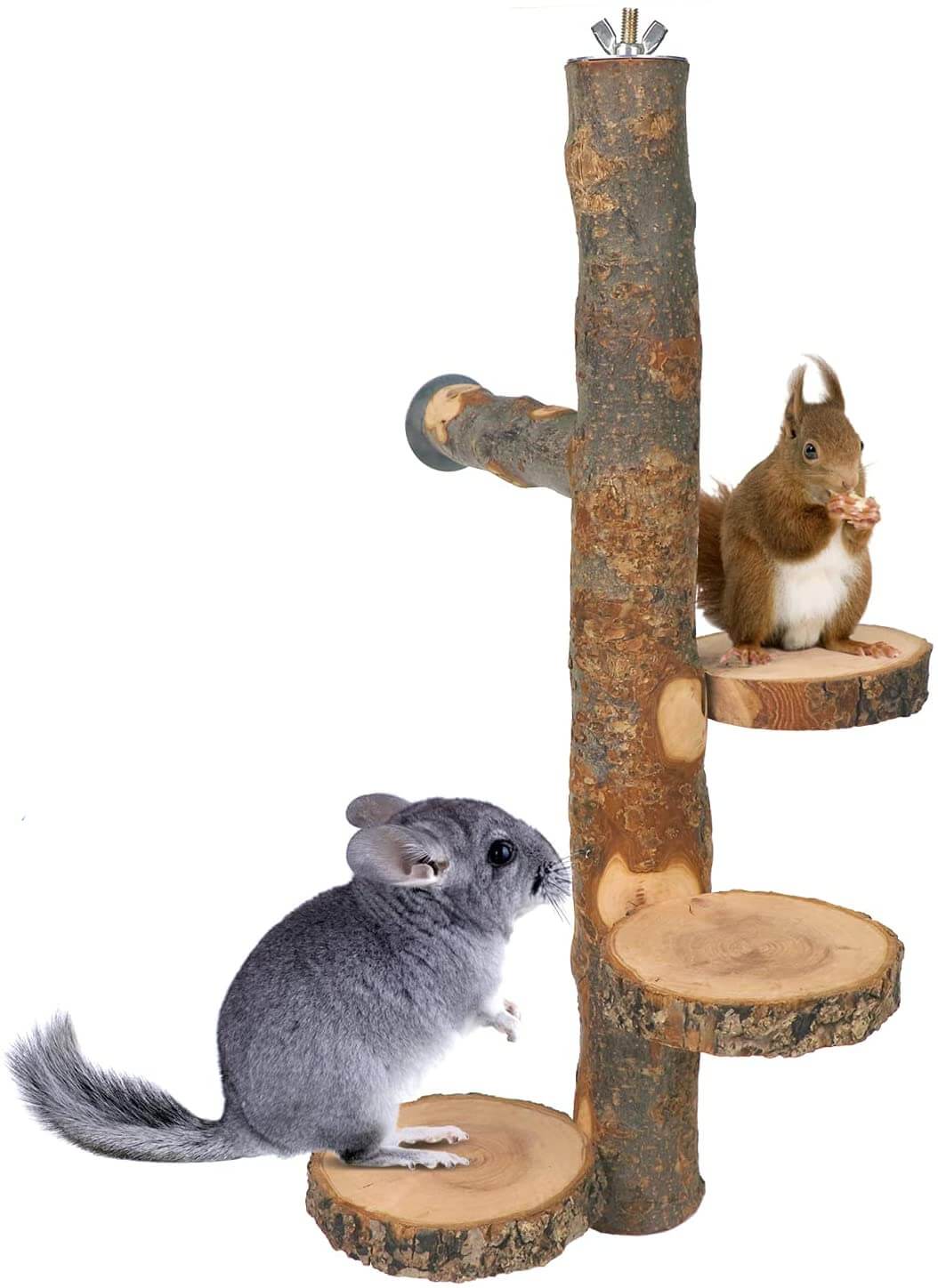 Small Animal Hanging Wooden Platform - Chinchilla Hanging Pedal Stand