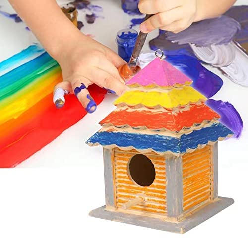 Wooden Garden Birdhouse for Finch Bluebird Cardinals